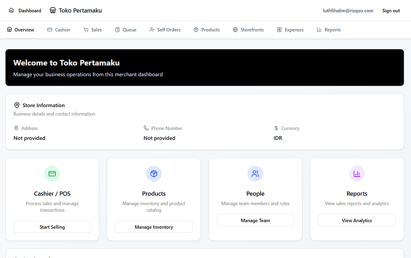 Merchant Dashboard